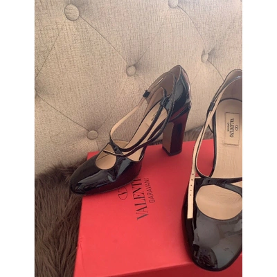 Pre-owned Valentino Garavani Tango Black Patent Leather Heels