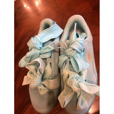 Pre-owned Fenty X Puma Trainers In Turquoise