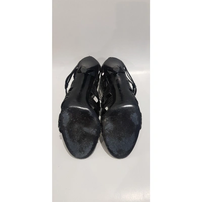 Pre-owned Sigerson Morrison Black Leather Sandals