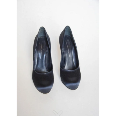 Pre-owned Ermanno Scervino Cloth Heels In Blue