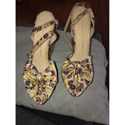 Pre-owned Charlotte Olympia Cloth Sandals In Multicolour