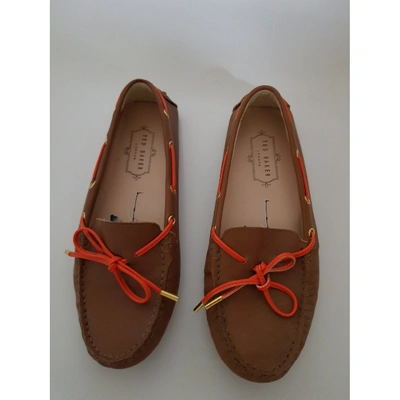 Pre-owned Ted Baker Leather Flats