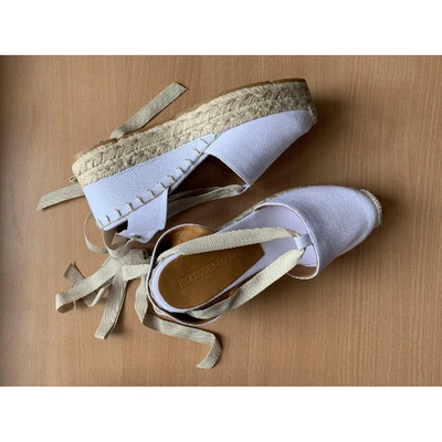 Pre-owned Ralph Lauren Cloth Espadrilles In White