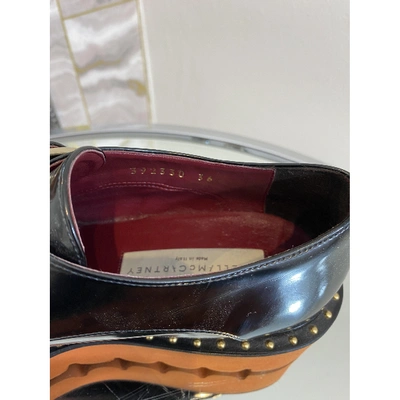 Pre-owned Stella Mccartney Black Patent Leather Flats