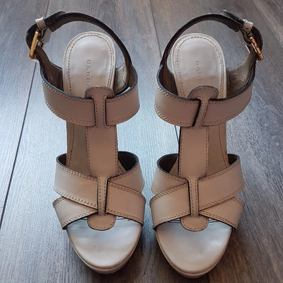 Pre-owned Barbara Bui White Leather Sandals