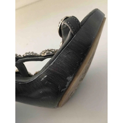 Pre-owned Luis Onofre Grey Cloth Heels