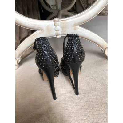 Pre-owned Dior Leather Heels In Black