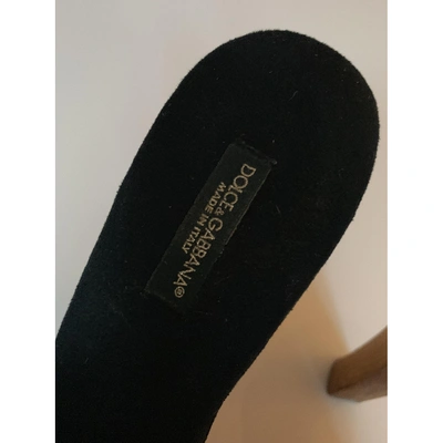 Pre-owned Dolce & Gabbana Mules & Clogs In Black