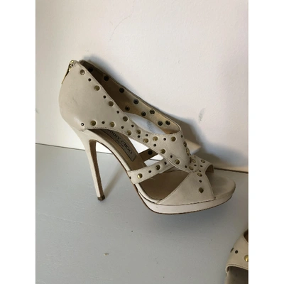 Pre-owned Jimmy Choo Leather Sandals In White