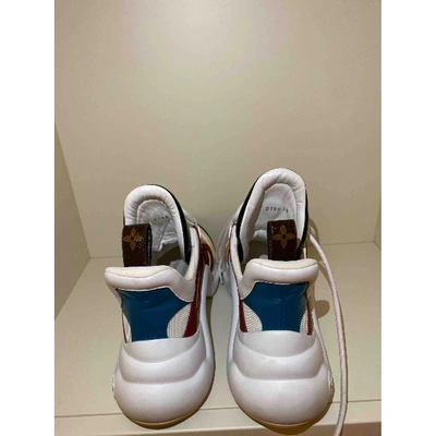 Pre-owned Louis Vuitton Archlight Cloth Trainers In White