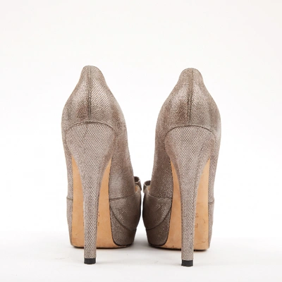 Pre-owned Fendi Heels In Silver