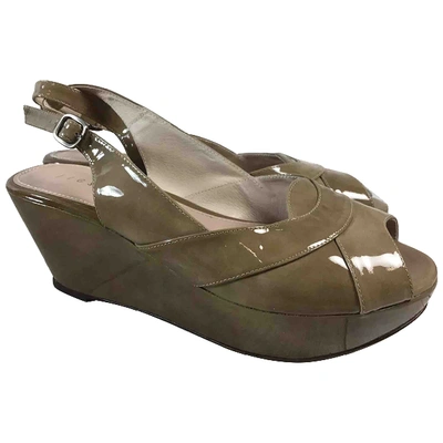 Pre-owned Jigsaw Patent Leather Mules In Other