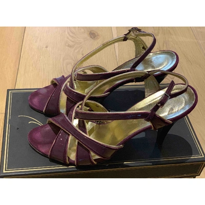 Pre-owned Alejandro Ingelmo Patent Leather Heels In Purple