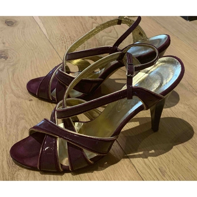 Pre-owned Alejandro Ingelmo Patent Leather Heels In Purple