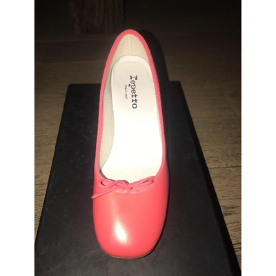 Pre-owned Repetto Pink Leather Ballet Flats