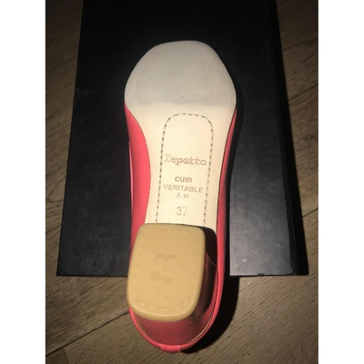 Pre-owned Repetto Pink Leather Ballet Flats