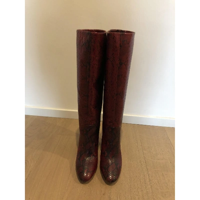 Pre-owned Twinset Leather Boots