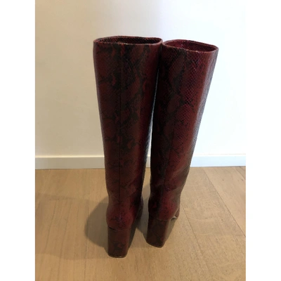 Pre-owned Twinset Leather Boots