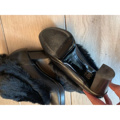Pre-owned Sonia Rykiel Leather Ankle Boots In Black