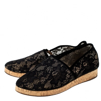 Pre-owned Gianvito Rossi Black Cloth Espadrilles