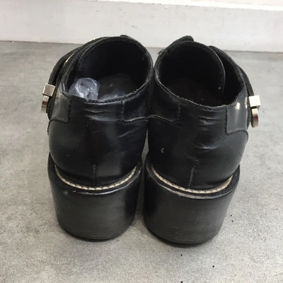 Pre-owned Balenciaga Ceinture Leather Ankle Boots In Black