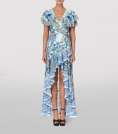 Shop Camilla Silk Wings Of Luxor Maxi Dress