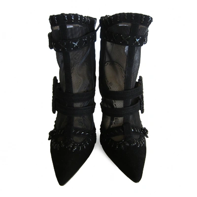 MARCHESA Pre-owned Buckled Boots In Black
