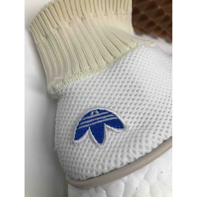 Pre-owned Adidas Originals By Alexander Wang Cloth Trainers In White