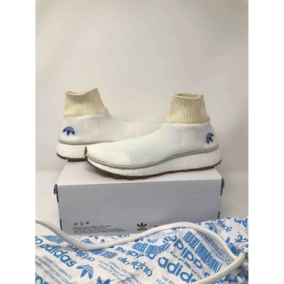 Pre-owned Adidas Originals By Alexander Wang Cloth Trainers In White