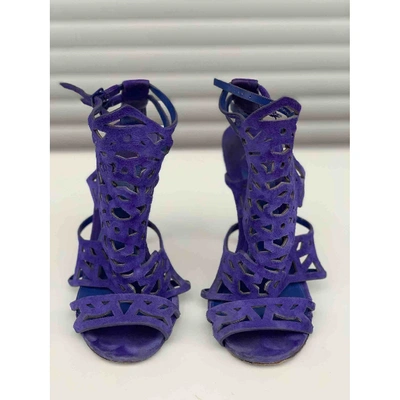 Pre-owned Brian Atwood Sandals In Purple
