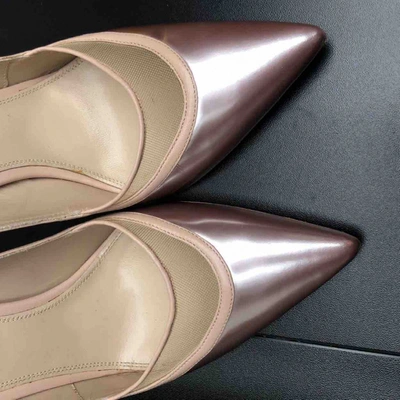 Pre-owned Elie Saab Leather Heels In Pink