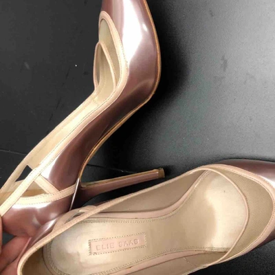 Pre-owned Elie Saab Leather Heels In Pink