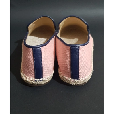 Pre-owned Schutz Cloth Espadrilles In Pink