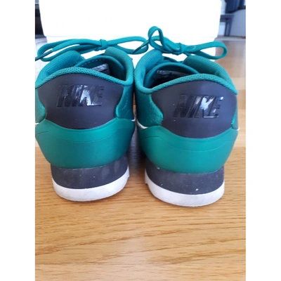 Pre-owned Nike Cortez Green Trainers