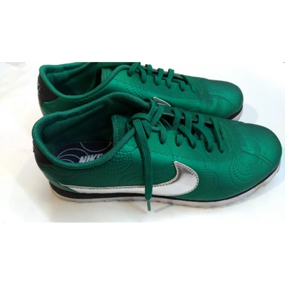 Pre-owned Nike Cortez Green Trainers