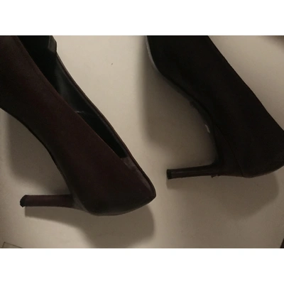 Pre-owned Loewe Leather Heels In Brown