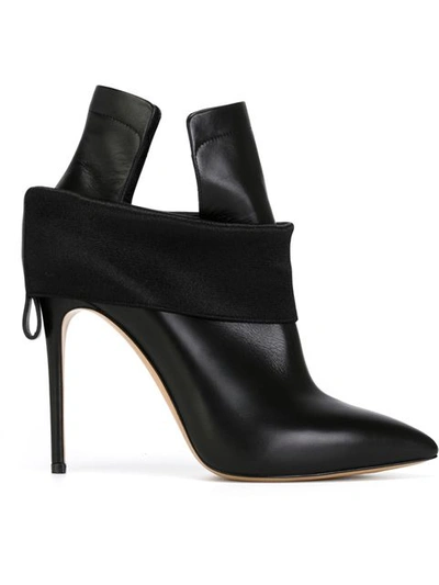 Casadei Banded Stiletto Heel Boots In Black