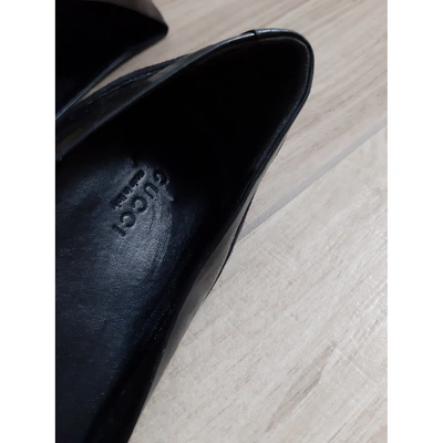 Pre-owned Gucci Black Plastic Ballet Flats