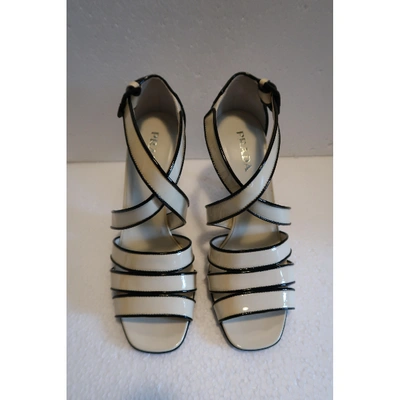 Pre-owned Prada Patent Leather Sandal In Other