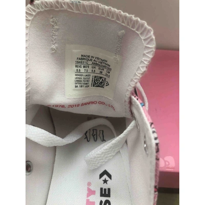Pre-owned Converse Pink Cloth Trainers