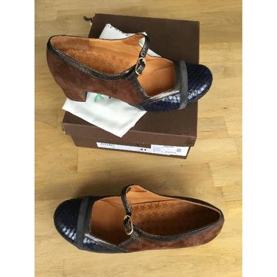 Pre-owned Chie Mihara Blue Leather Heels