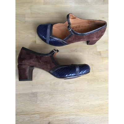 Pre-owned Chie Mihara Blue Leather Heels