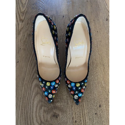 Pre-owned Christian Louboutin So Kate  Multicolour Glitter Heels