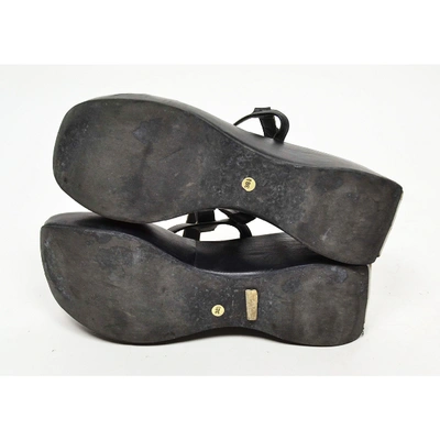 Pre-owned Le Silla Sandals In Black