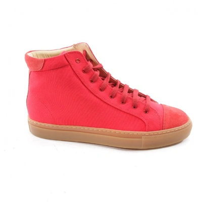 Pre-owned Carven Red Cloth Trainers