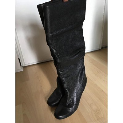 Pre-owned Paul & Joe Leather Boots In Black