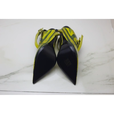 Pre-owned Tom Ford Gold Python Heels