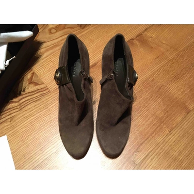 Pre-owned Gucci Ankle Boots In Brown