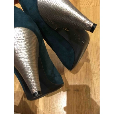 Pre-owned Mauro Grifoni Heels In Green