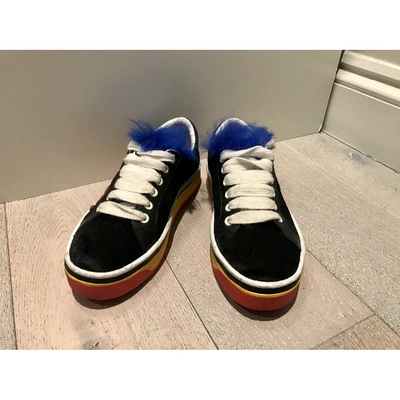 Pre-owned Marc Jacobs Black Leather Trainers